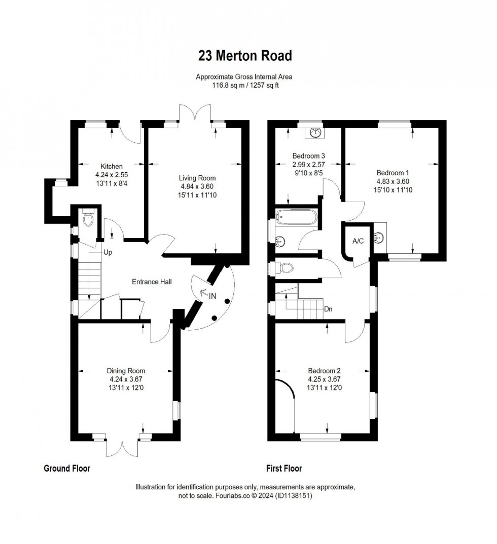 Floorplan for Slough, Berkshire, SL1