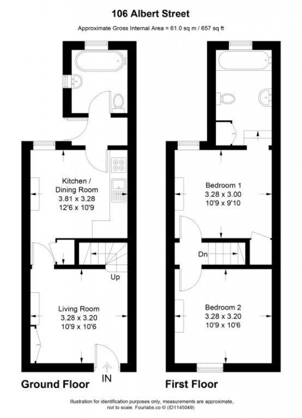 Floorplan for Slough, Berkshire, SL1