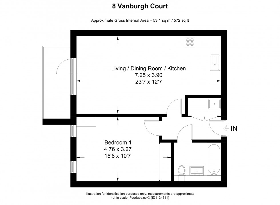 Floorplan for Slough, Berkshire, SL2