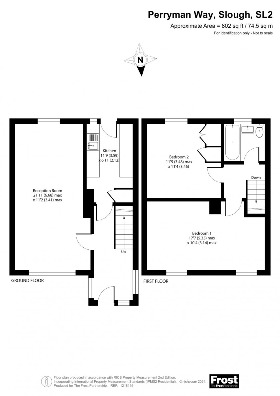 Floorplan for Slough, Berkshire, SL2