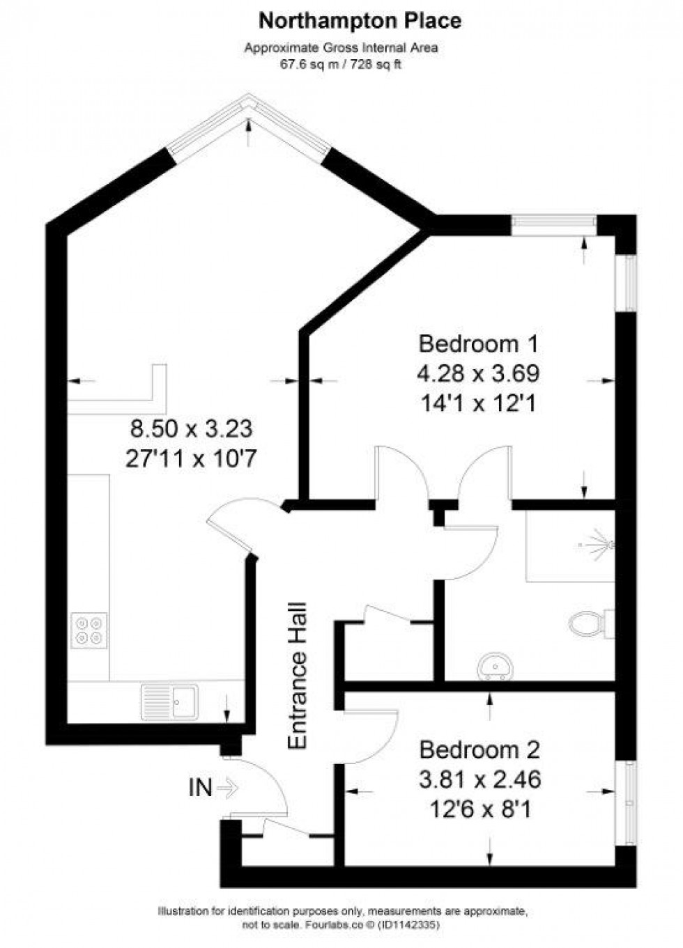 Floorplan for Slough, Berkshire, SL1