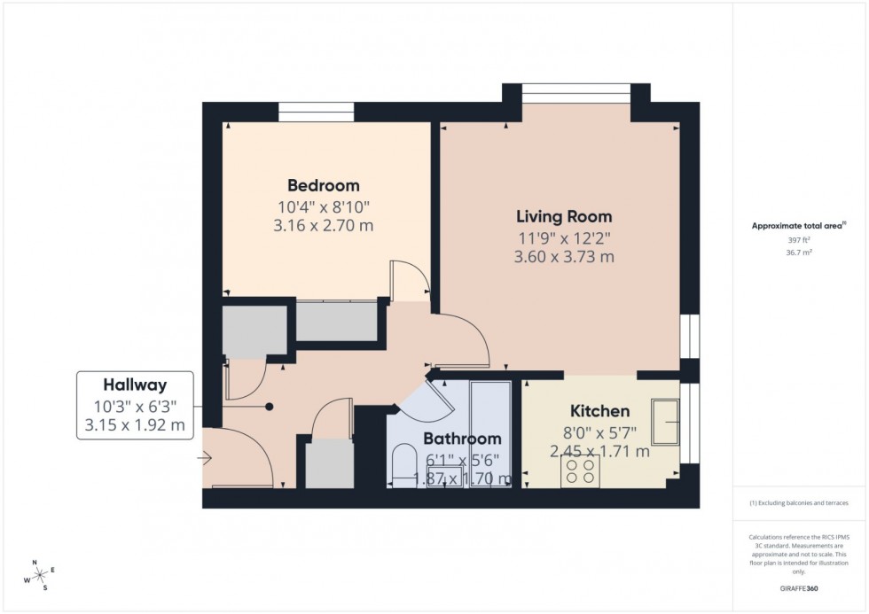 Floorplan for Cippenham, Berkshire, SL1