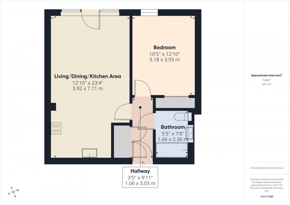 Floorplan for Slough, Berkshire, SL2