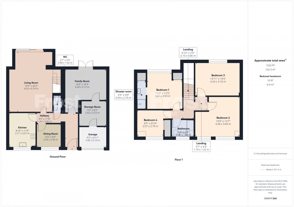 Floorplan for Cippenham, Berkshire, SL1