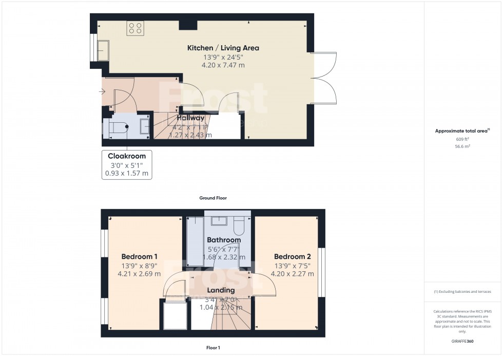Floorplan for Kestrel Place, Slough, SL2