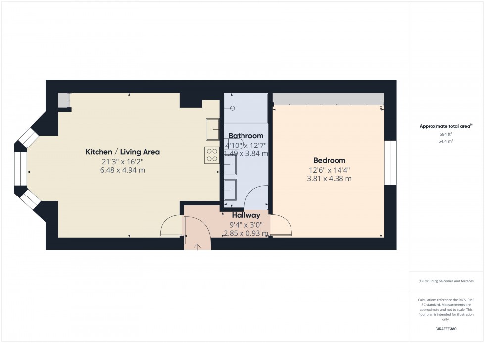 Floorplan for Slough, Berkshire, SL1