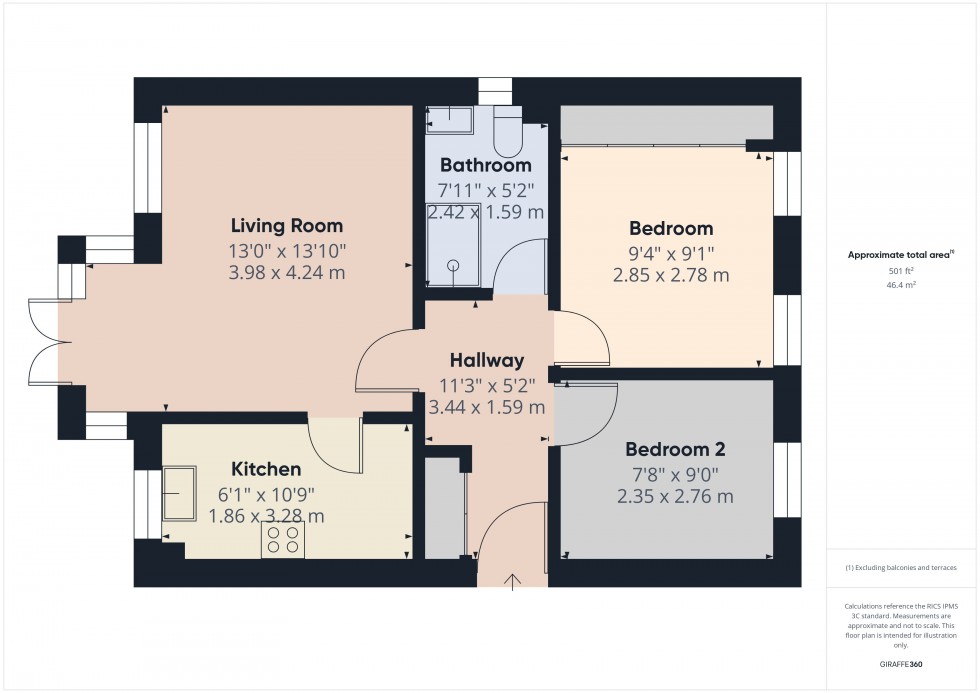 Floorplan for Slough, Berkshire, SL1