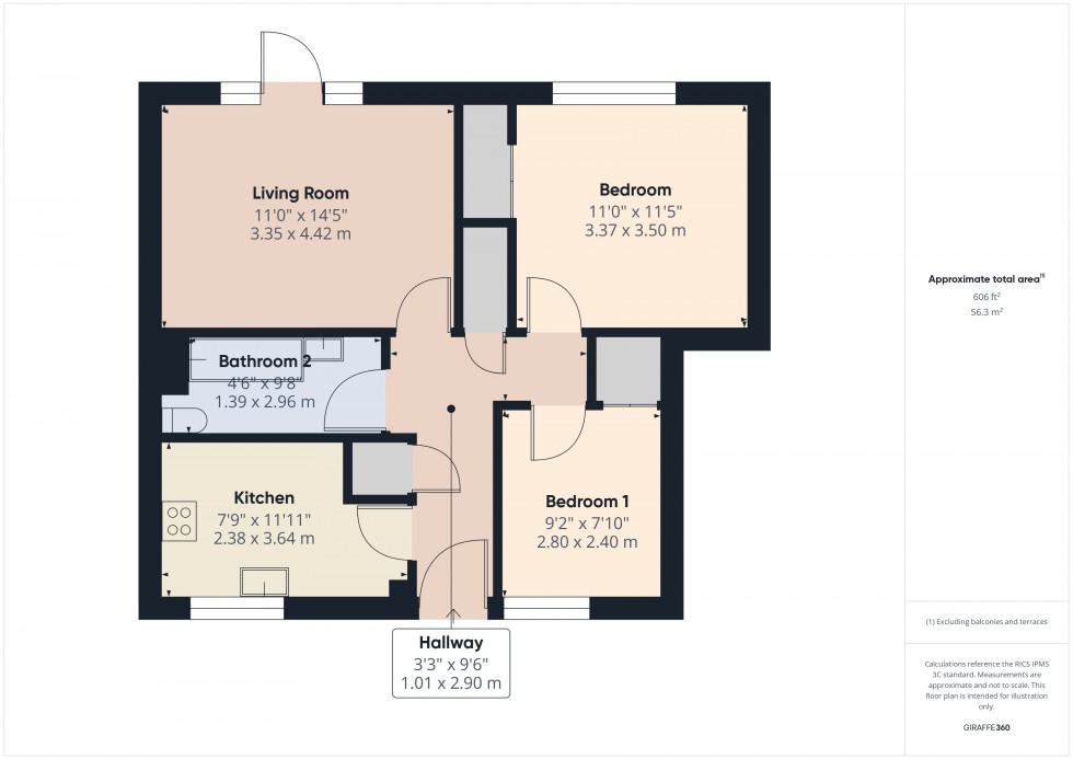 Floorplan for Slough, Berkshire, SL2