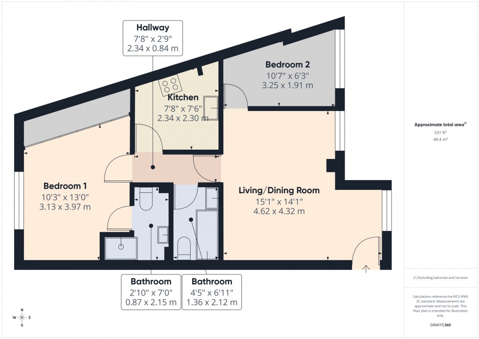 Floorplan for Slough, Berkshire, SL1