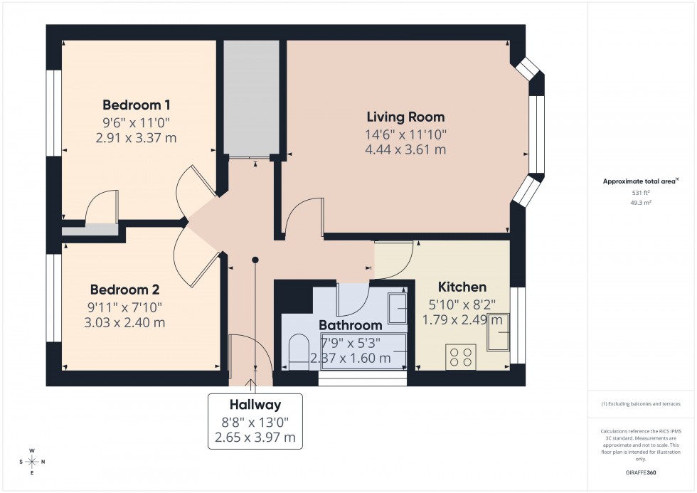 Floorplan for Slough, Berkshire, SL2