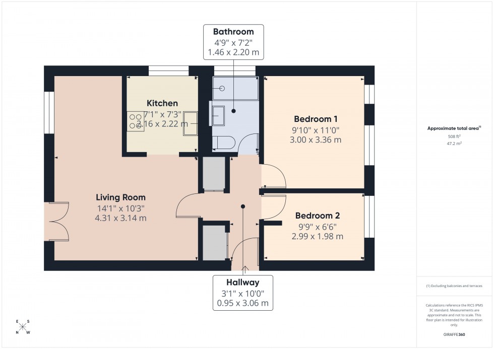 Floorplan for Cippenham, Berkshire, SL1