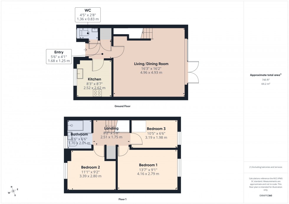 Floorplan for Slough, Berkshire, SL2