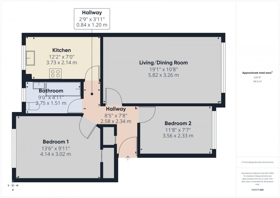 Floorplan for Slough, Berkshire, SL1