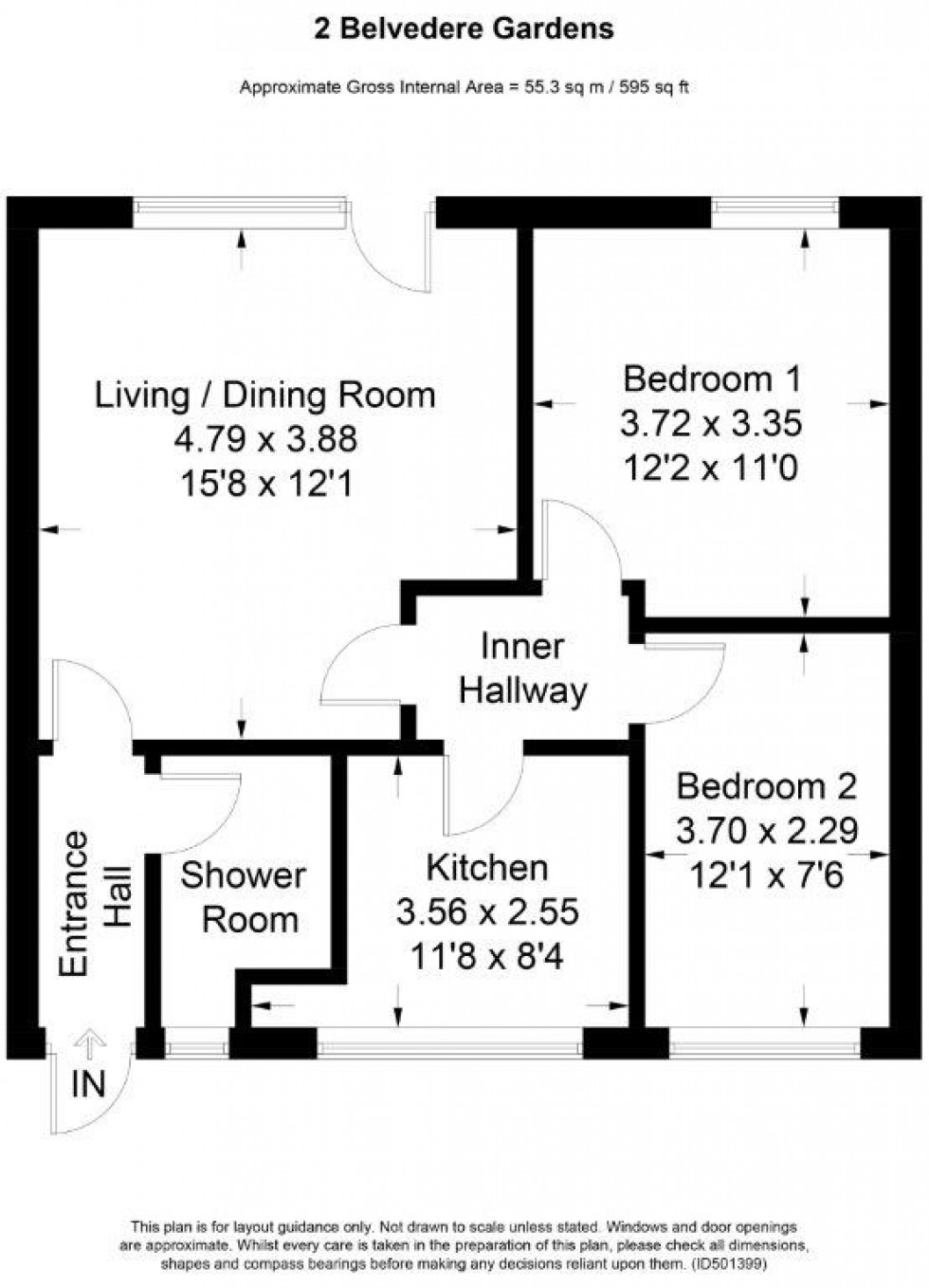 Floorplan for Clive Court, Slough, SL1