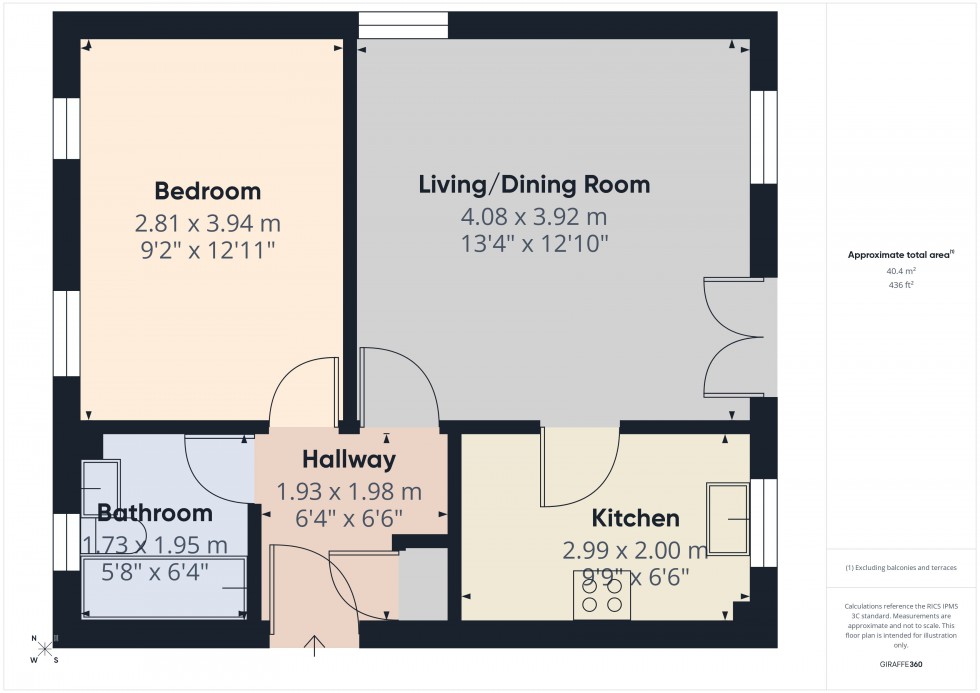 Floorplan for Slough, Berkshire, SL1