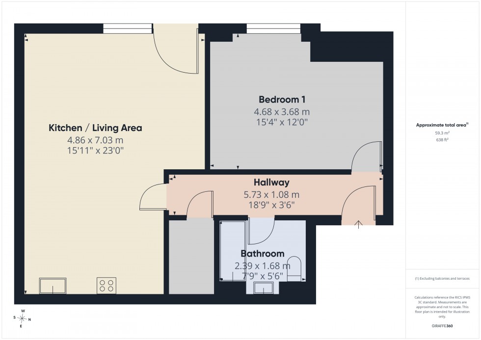 Floorplan for Slough, Berkshire, SL1
