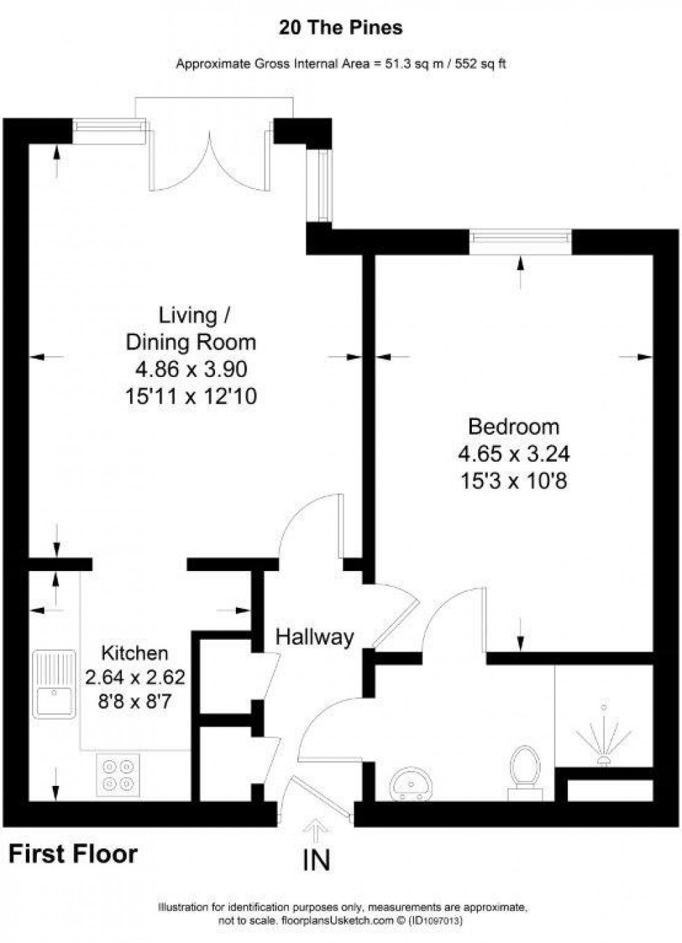 Floorplan for Wexham, Slough, SL2