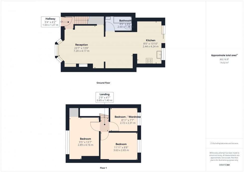 Floorplan for Stanwell Moor, Surrey, TW19