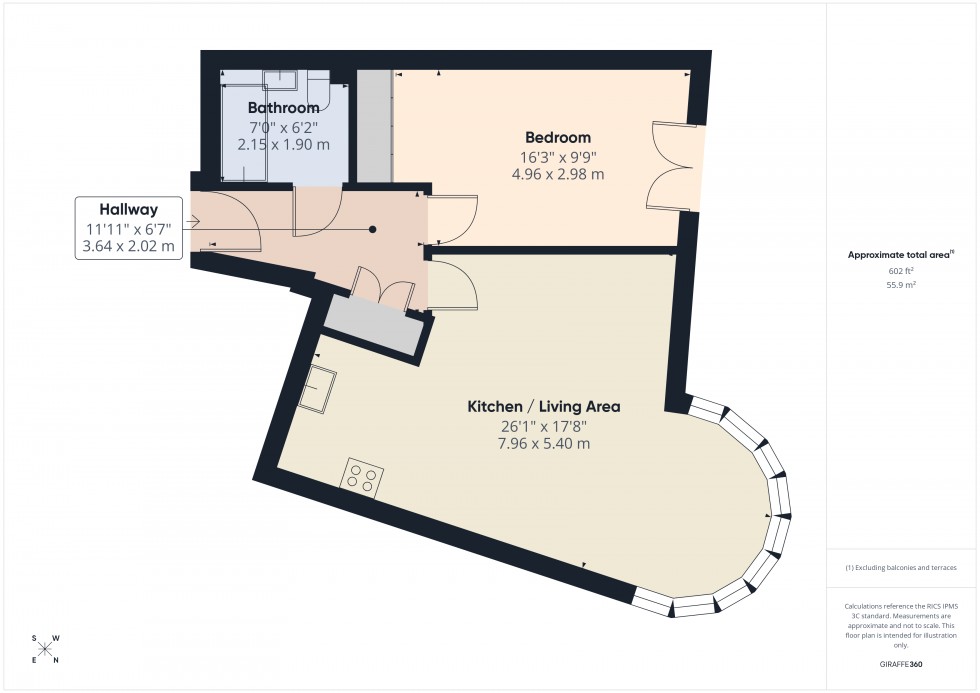Floorplan for Clarence Street, Staines-Upon-Thames, TW18