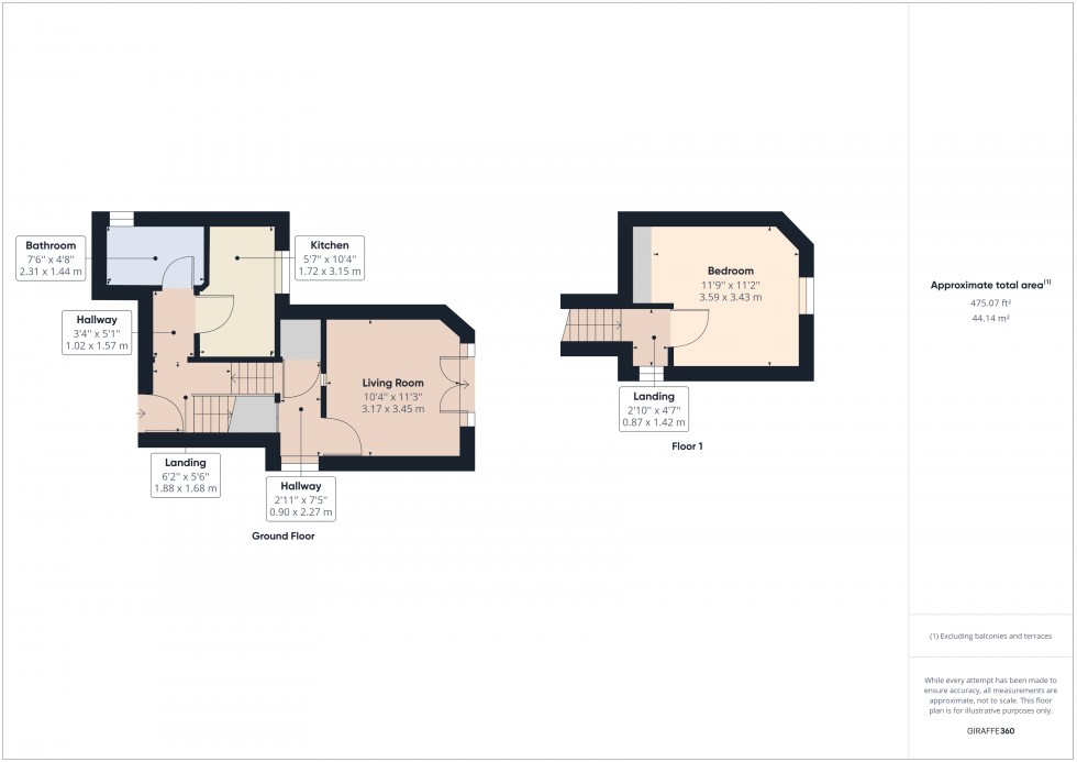 Floorplan for Staines-Upon-Thames, Middlesex, TW18