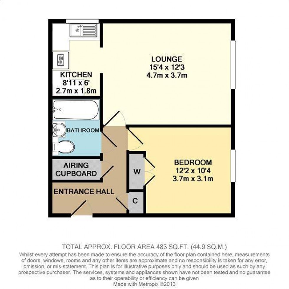Floorplan for Octavia Way, Staines-Upon-Thames, TW18