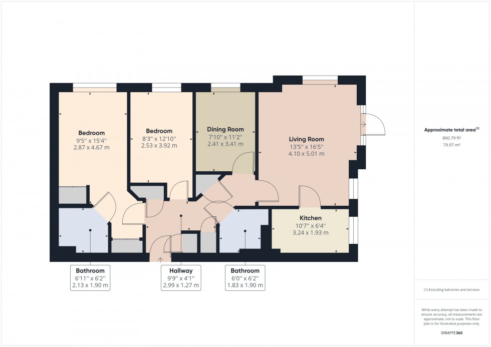 Floorplan for Albany Place, Egham, TW20