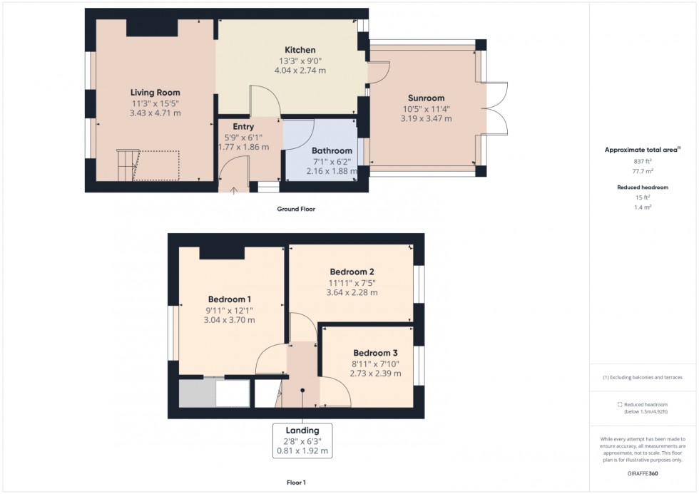Floorplan for Staines-upon-Thames, Surrey, TW18