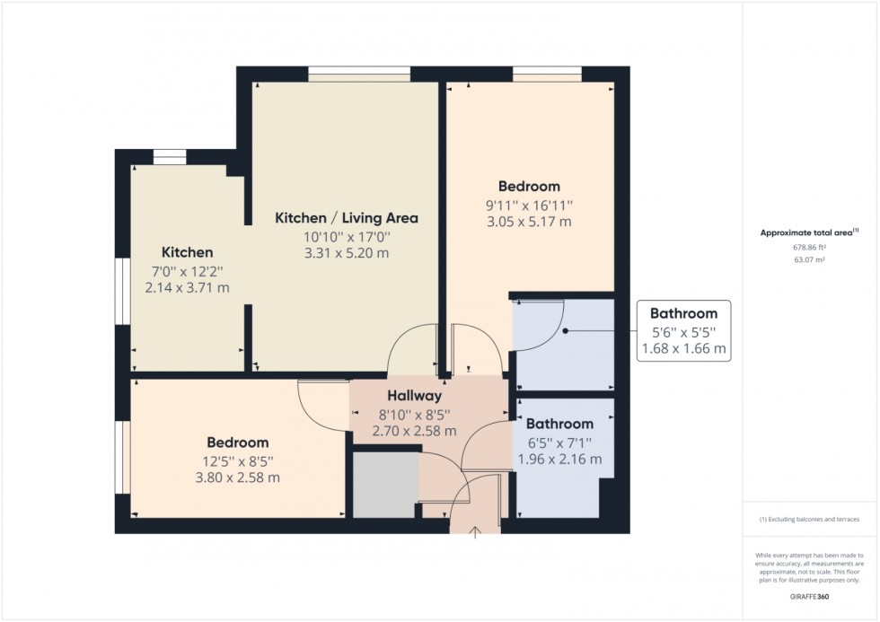Floorplan for Staines-upon-Thames, Surrey, TW18