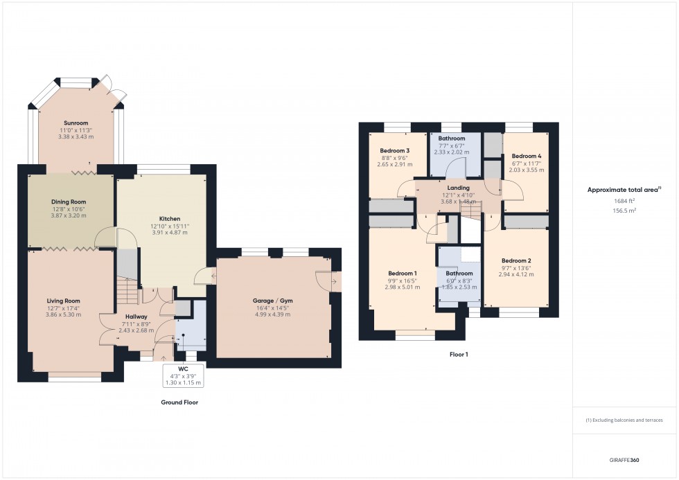 Floorplan for Staines-upon-Thames, Surrey, TW18