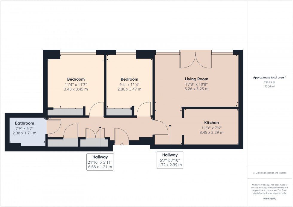 Floorplan for Staines-upon-Thames, Surrey, TW18