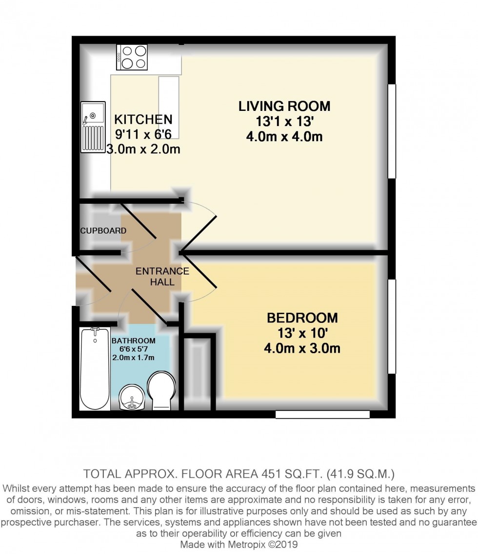 Floorplan for Staines-upon-Thames, Surrey, TW18