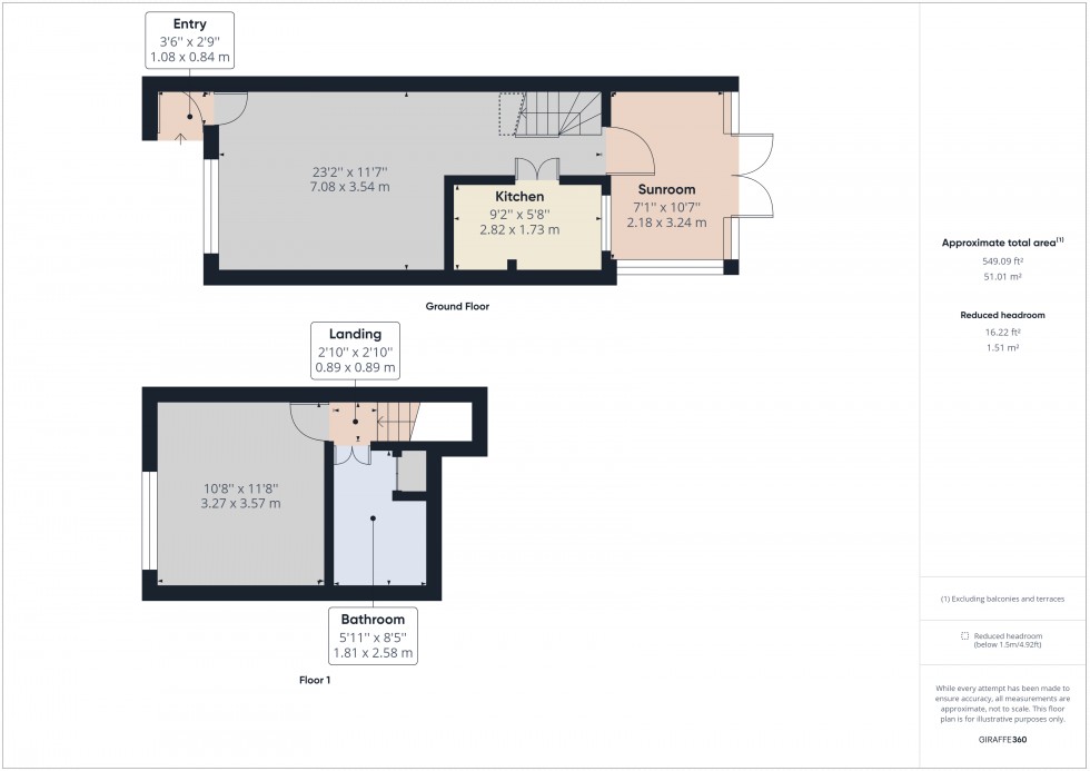 Floorplan for Egham, Surrey, TW20