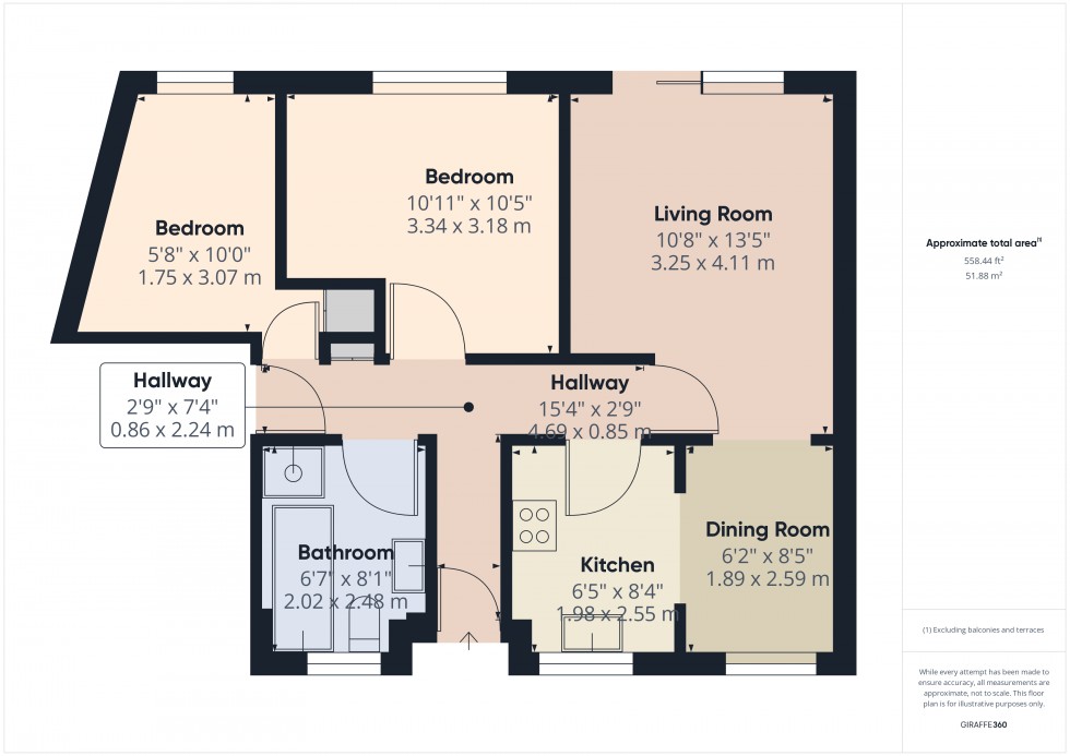 Floorplan for Church Street, Staines-upon-Thames, TW18