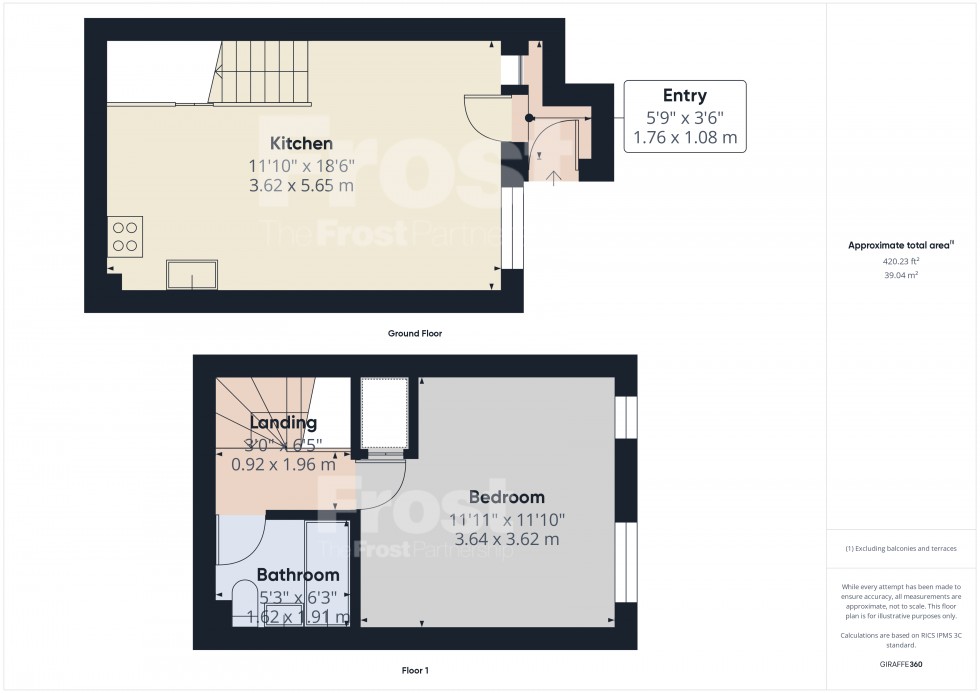 Floorplan for Staines-upon-Thames, Surrey, TW19