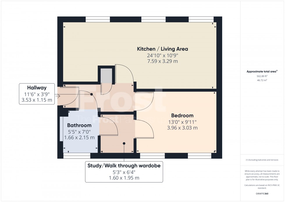 Floorplan for Staines-upon-Thames, Surrey, TW18