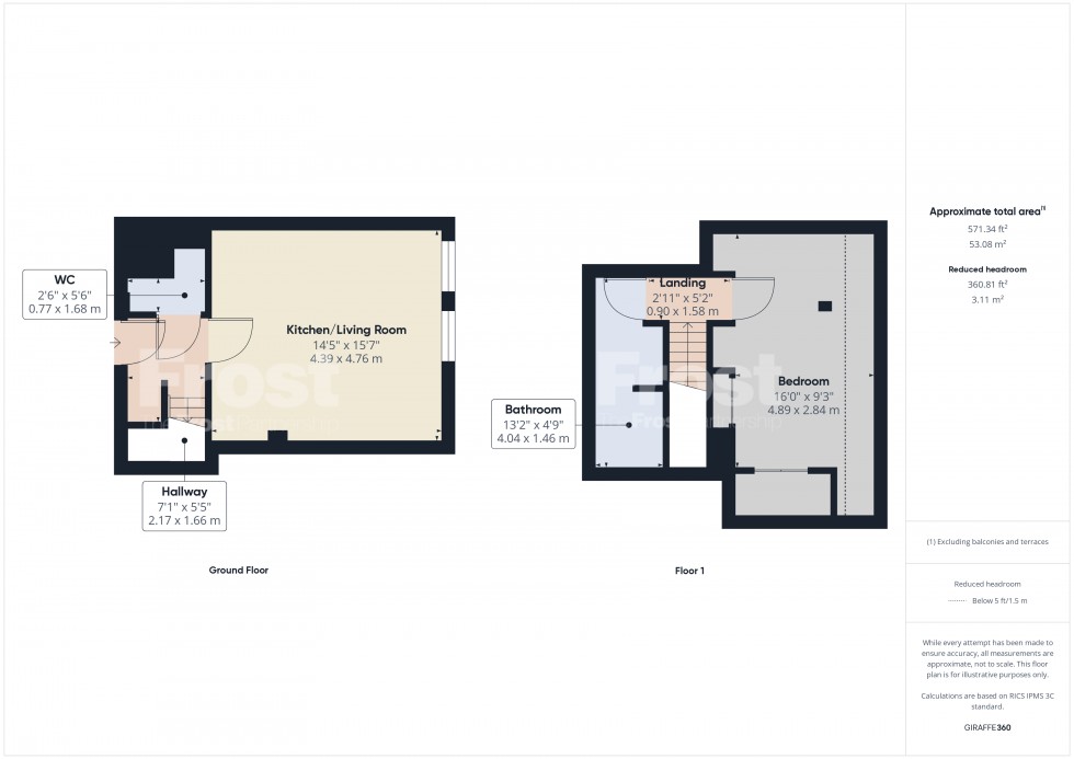 Floorplan for Staines-upon-Thames, Surrey, TW18
