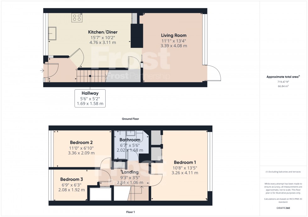Floorplan for Egham, Surrey, TW20