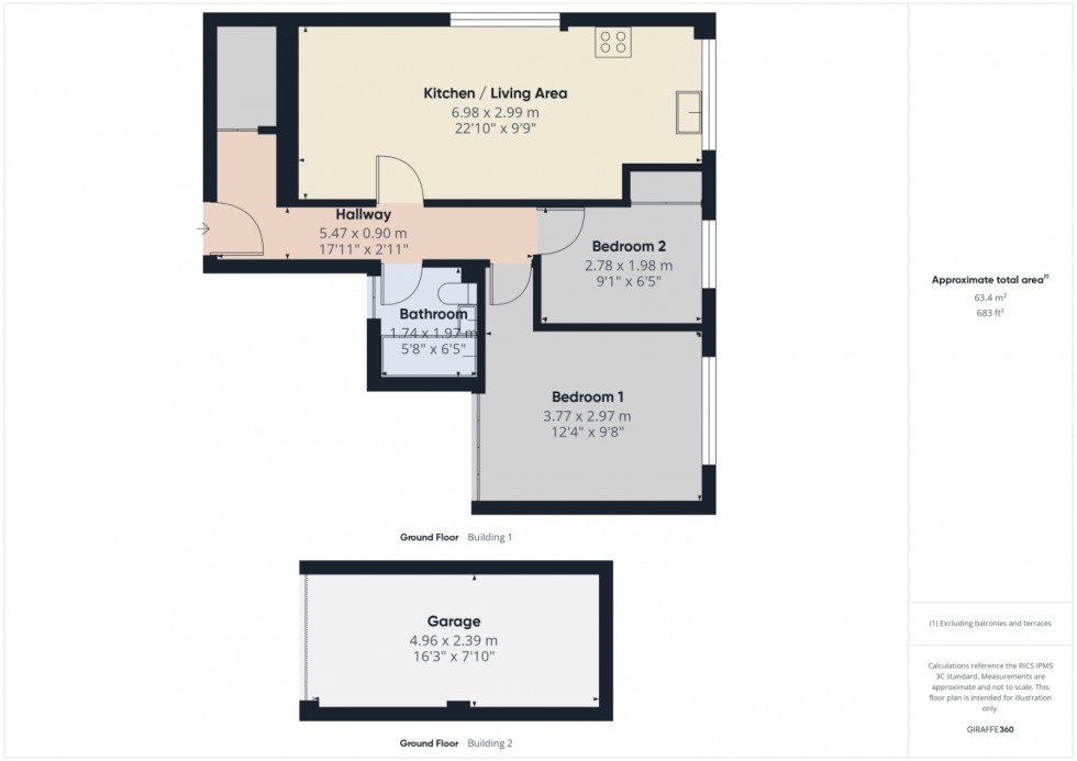 Floorplan for Staines-upon-Thames, Surrey, TW18