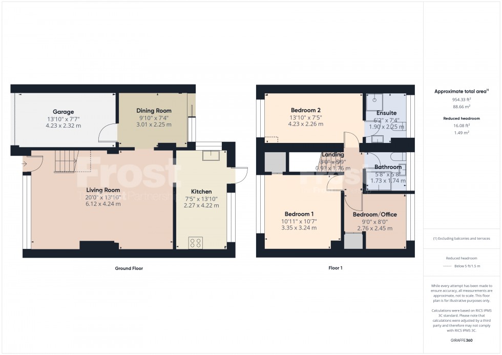 Floorplan for Staines-upon-Thames, Surrey, TW18