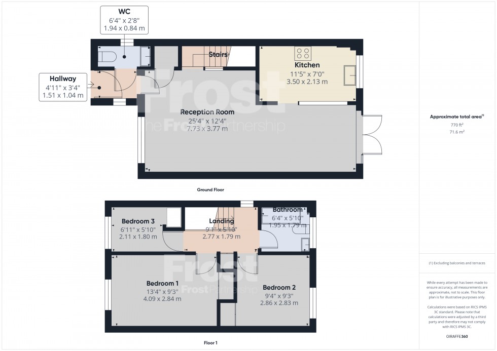 Floorplan for Staines, Middlesex, TW18