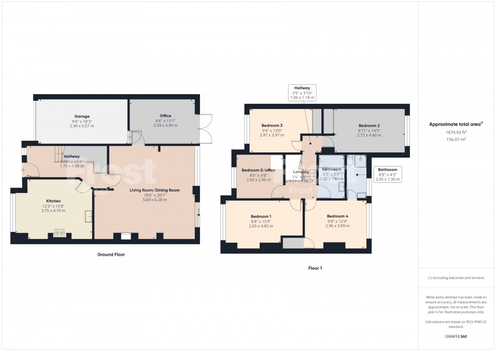 Floorplan for Staines-upon-Thames, Surrey, TW18