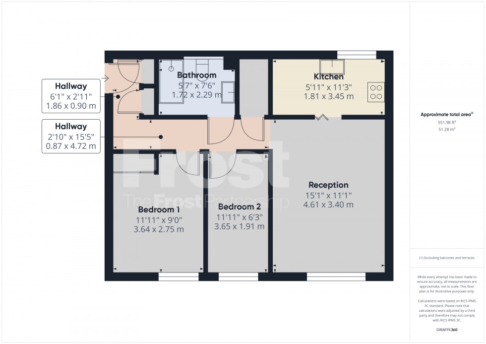 Floorplan for Octavia Way, Staines-upon-Thames, TW18