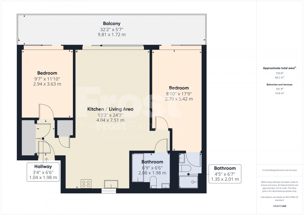 Floorplan for Staines-upon-Thames, Surrey, TW18