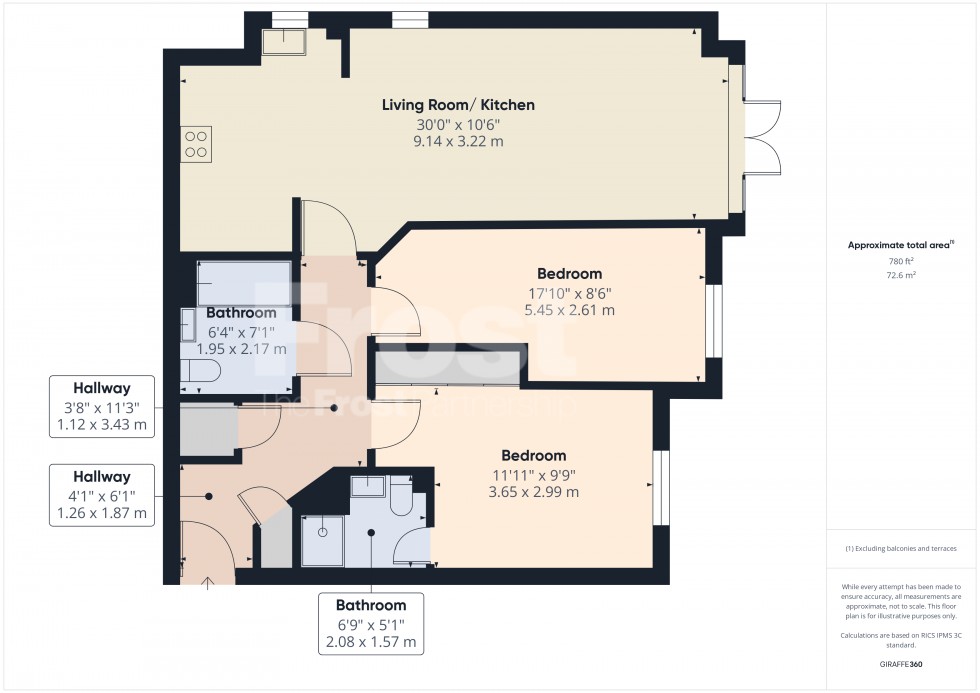 Floorplan for Staines-upon-Thames, Surrey, TW18