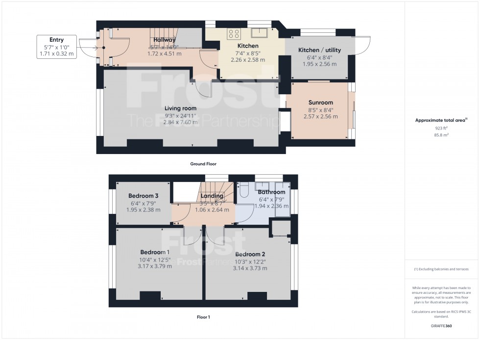 Floorplan for Staines-upon-Thames, Surrey, TW18