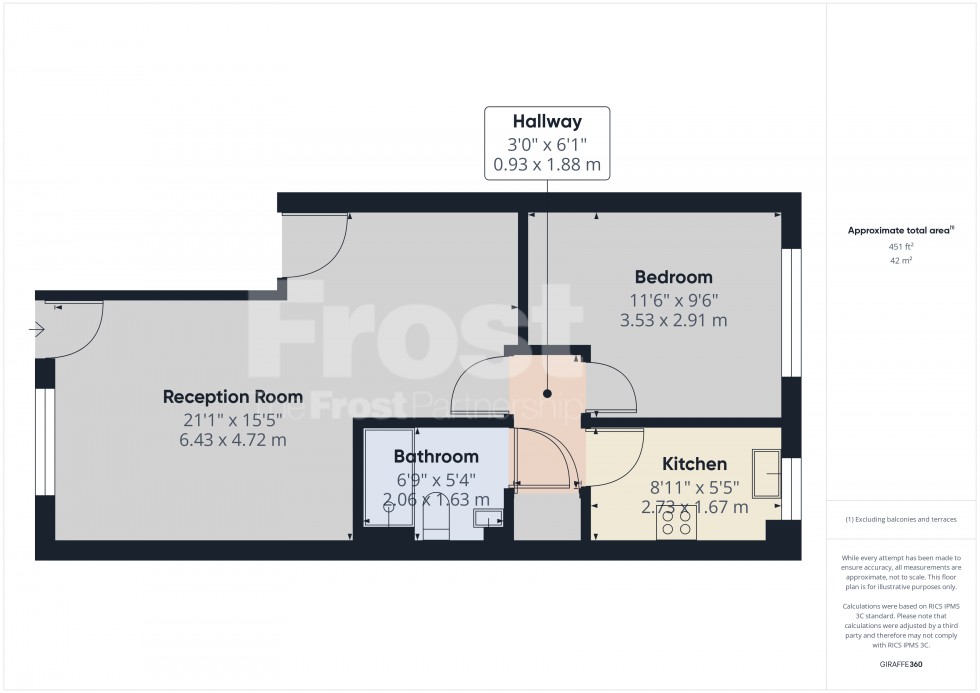 Floorplan for Staines-upon-Thames, Surrey, TW18