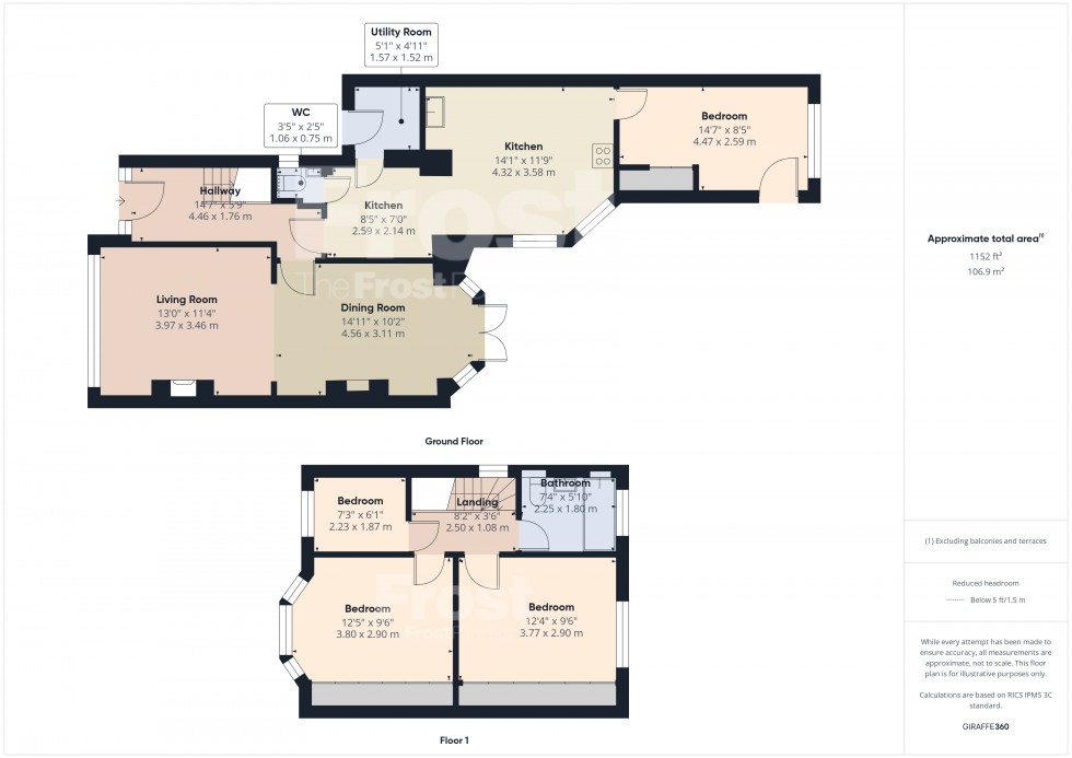 Floorplan for Staines-upon-Thames, Surrey, TW18
