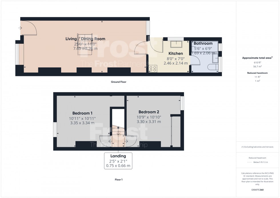 Floorplan for Staines-upon-Thames, Surrey, TW18