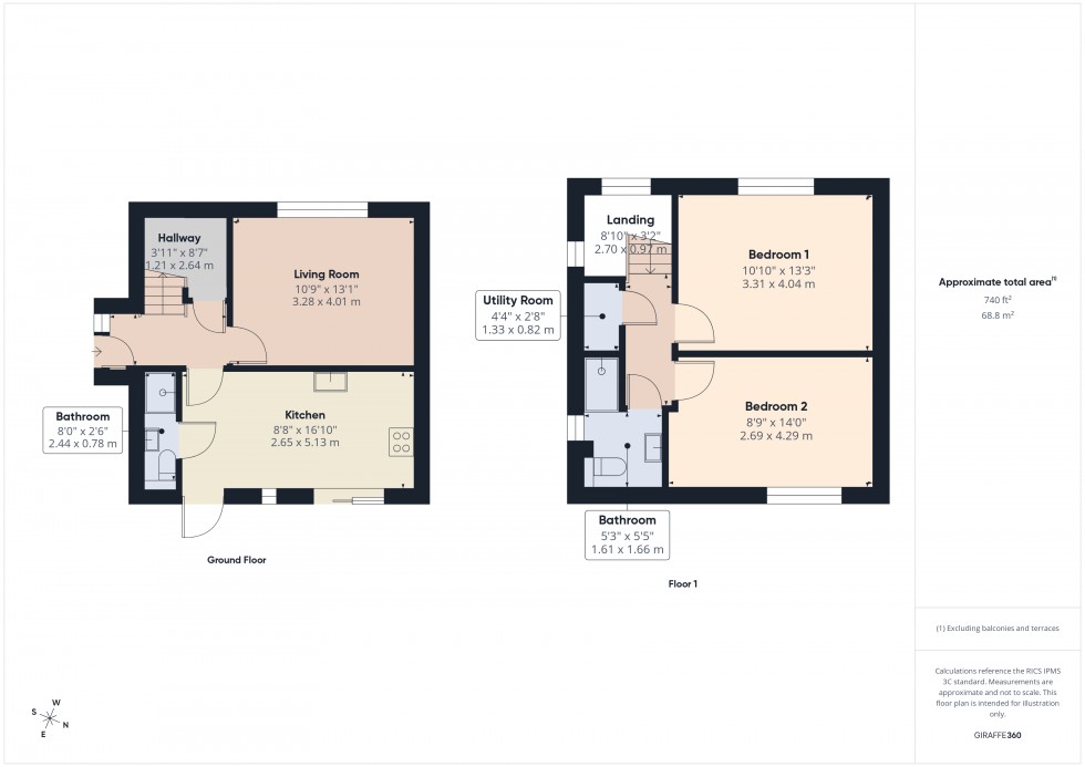 Floorplan for Staines-upon-Thames, Surrey, TW18