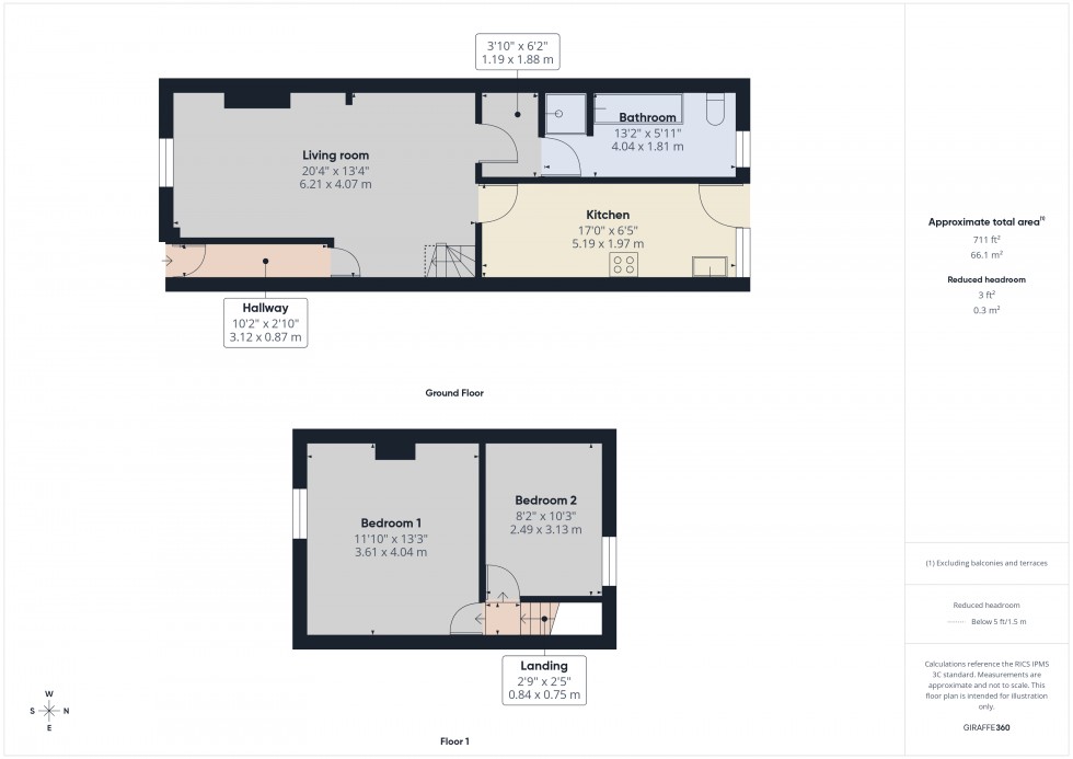 Floorplan for Staines-upon-Thames, Surrey, TW18